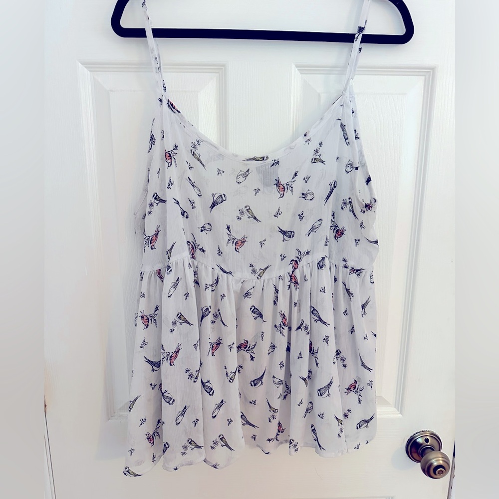 Torrid sz2 bird print cami